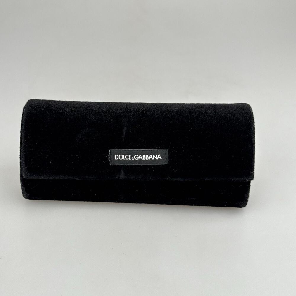 Dolce & Gabbana Sunglasses Case Hardcase Black Velvet Oval